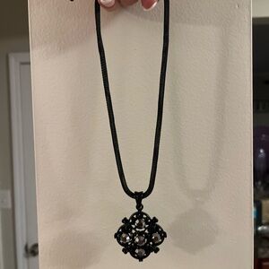 Elegant Black Pendant Necklace